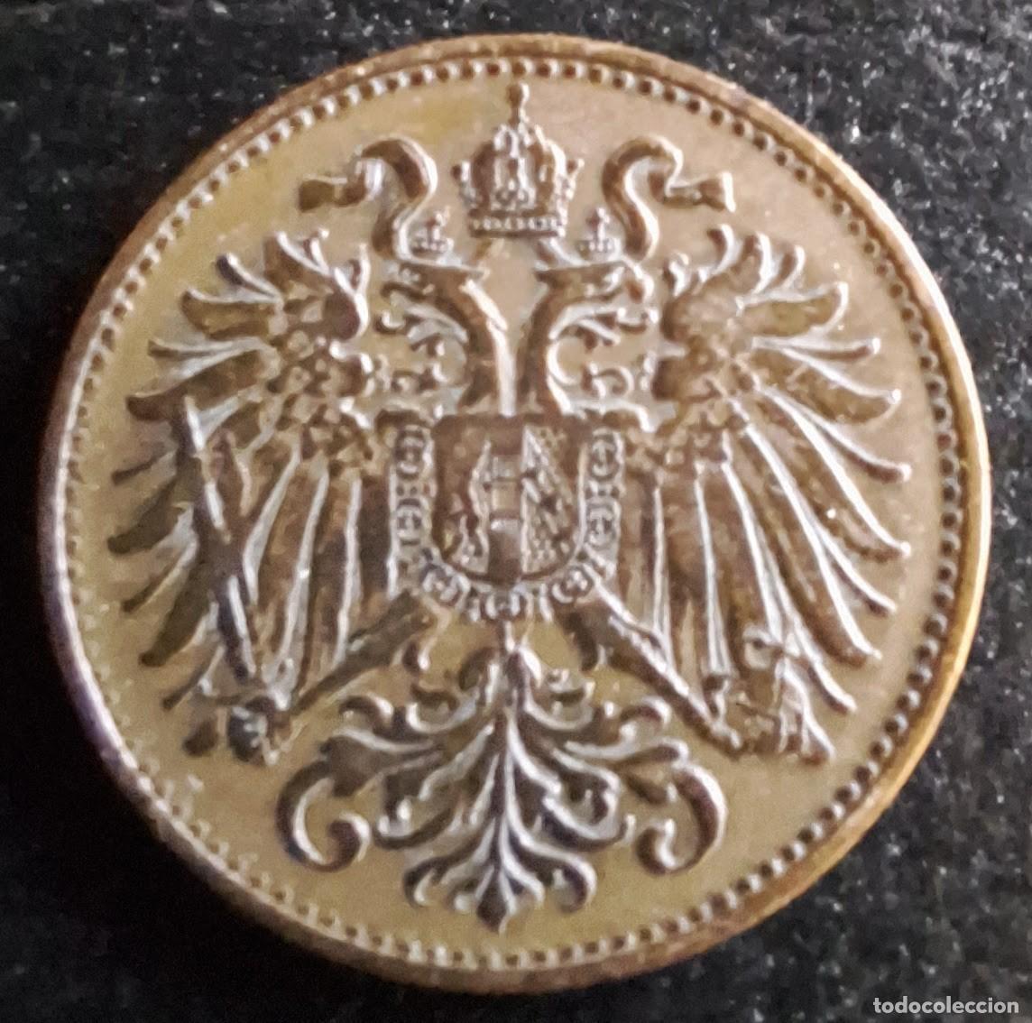 Monedas antiguas de Europa: 2 Heller 1894 - Austria - Foto 2