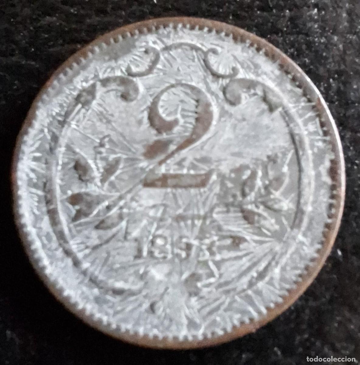 Monedas antiguas de Europa: 2 Heller 1893 - Austria - Foto 1