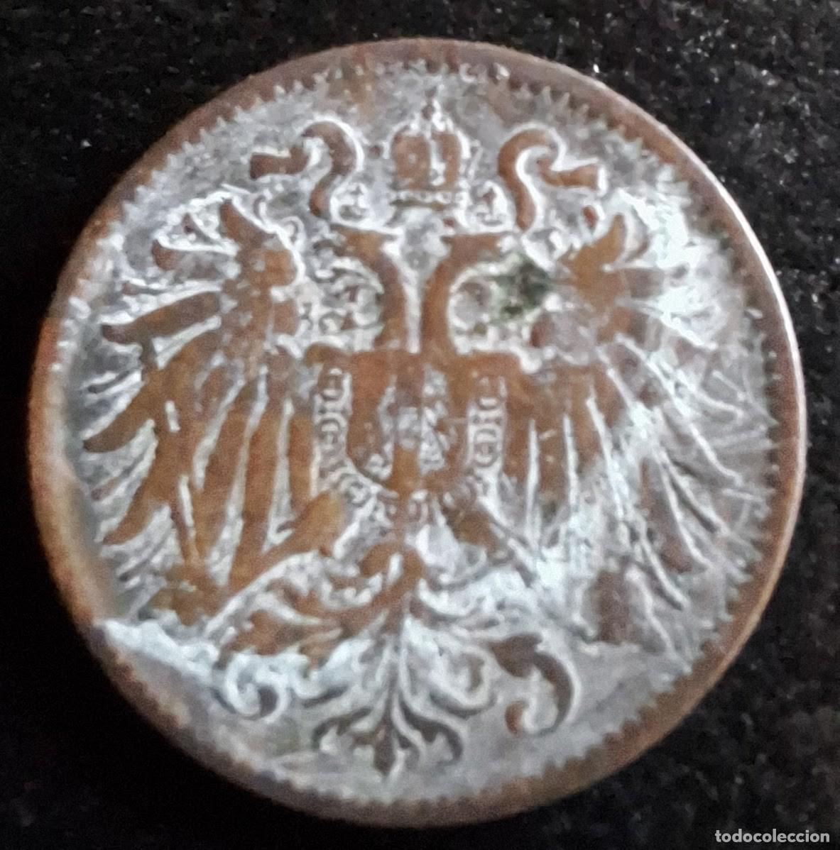 Monedas antiguas de Europa: 2 Heller 1893 - Austria - Foto 2
