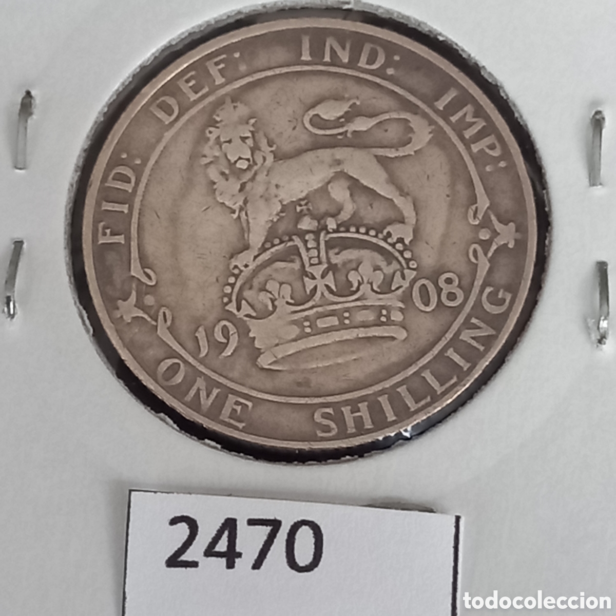 Monedas antiguas de Europa: Gran Breta&ntilde;a 1 chelin 1908 - Foto 2
