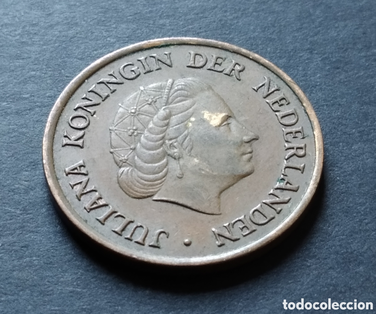 Monedas antiguas de Europa: MONEDA - PA&Iacute;SES BAJOS 5 CENT 1971 - Foto 4