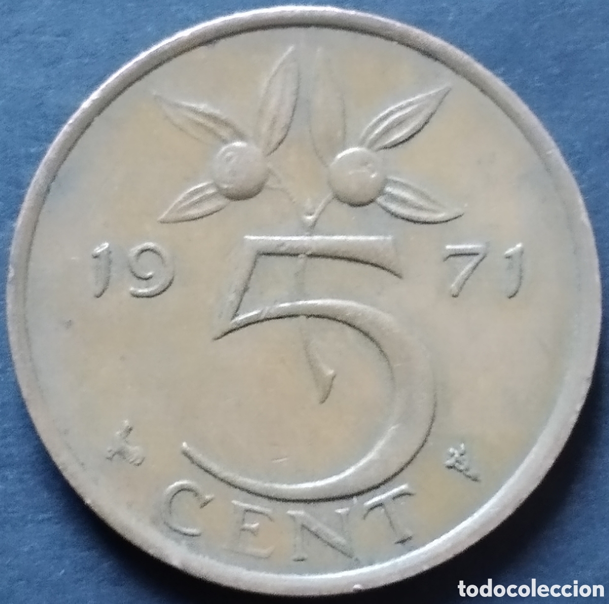 Monedas antiguas de Europa: MONEDA - PA&Iacute;SES BAJOS 5 CENT 1971 - Foto 1