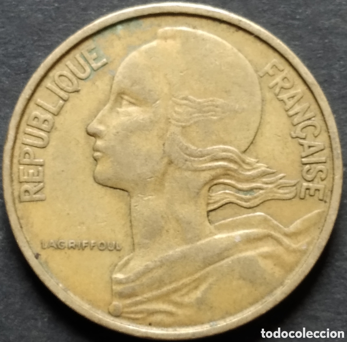 Monedas antiguas de Europa: MONEDA - FRANCIA 10 CENTIMOS 1969 - Foto 2
