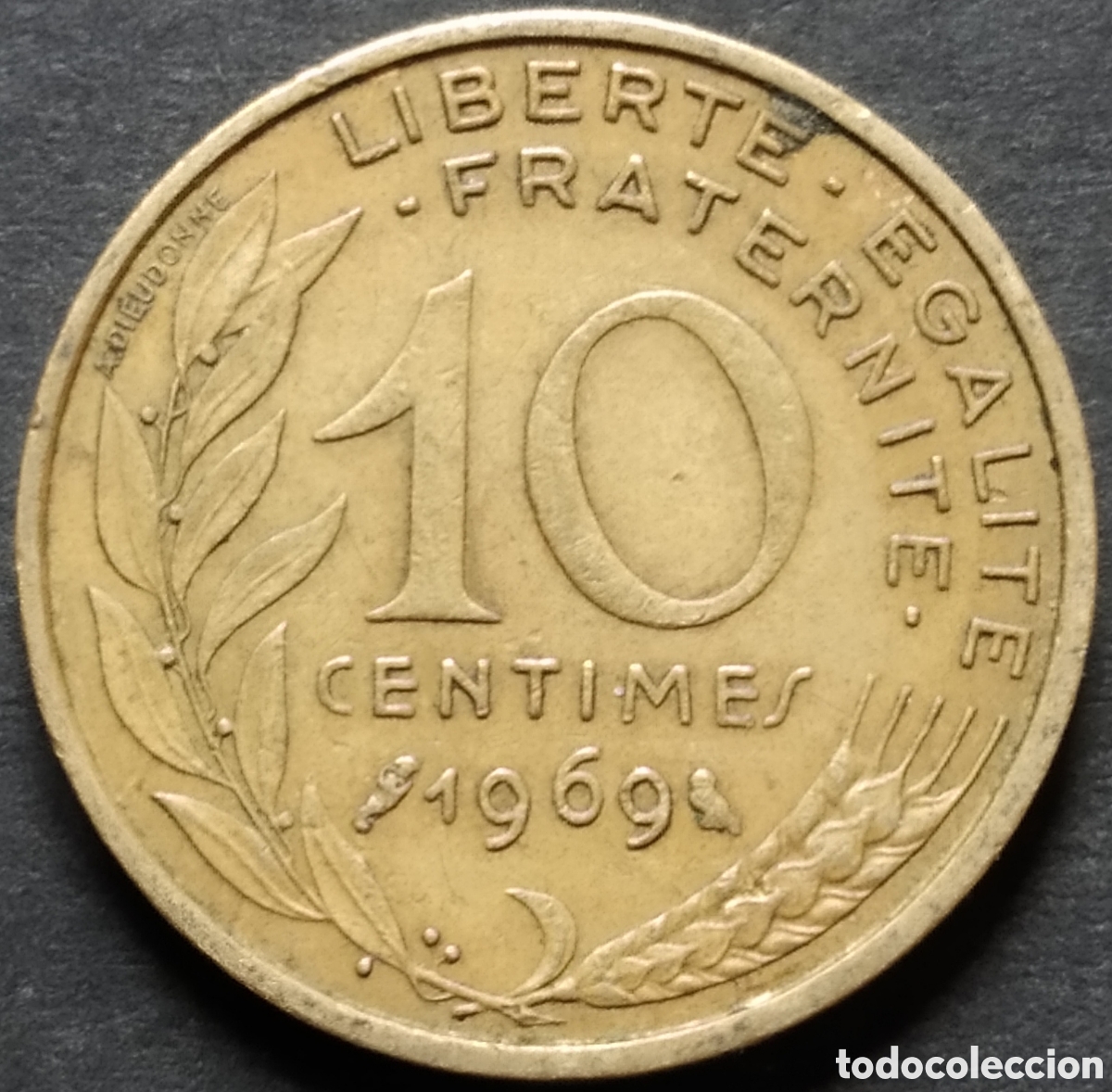 Monedas antiguas de Europa: MONEDA - FRANCIA 10 CENTIMOS 1969 - Foto 1