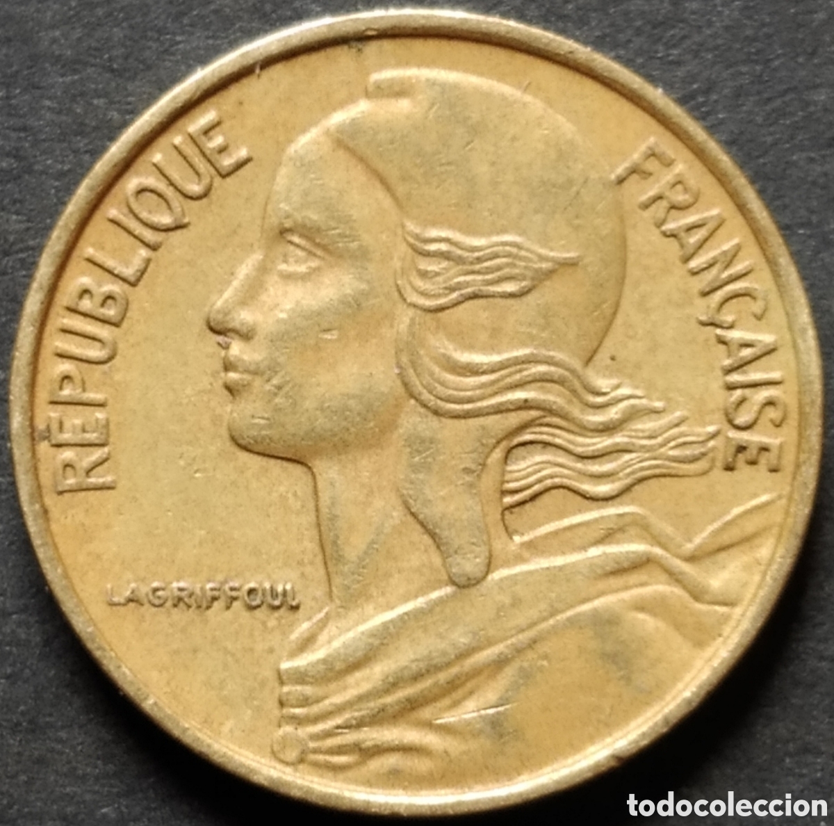 Monedas antiguas de Europa: MONEDA - FRANCIA 5 CENTIMOS 1966 - Foto 2