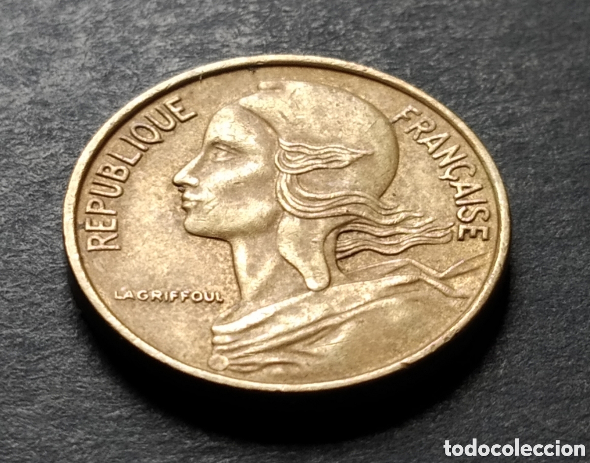 Monedas antiguas de Europa: MONEDA - FRANCIA 5 CENTIMOS 1966 - Foto 4