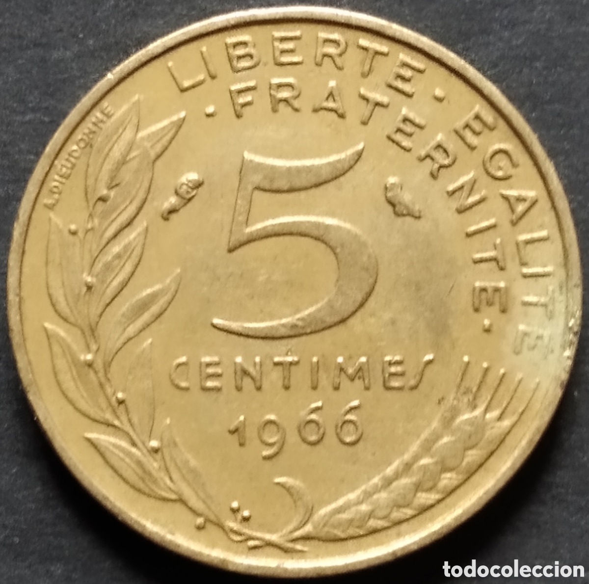 Monedas antiguas de Europa: MONEDA - FRANCIA 5 CENTIMOS 1966 - Foto 1