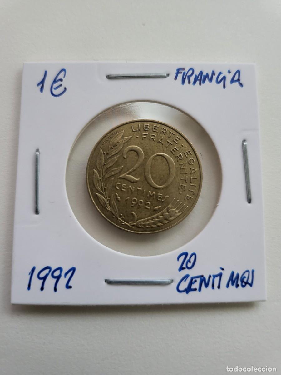 Monedas antiguas de Europa: MONEDA DE FRANCIA 1992 &rdquo;20 CENTIMOS&rdquo; - Foto 1