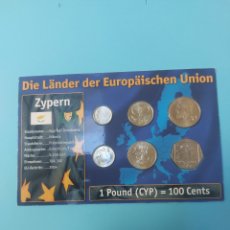 Monete antiche di Europa: ESTUCHE DE MONEDAS DE CHIPRE EN USO ANTES DE SU INCORPORACIÓN A LA UNIÓN EUROPEA