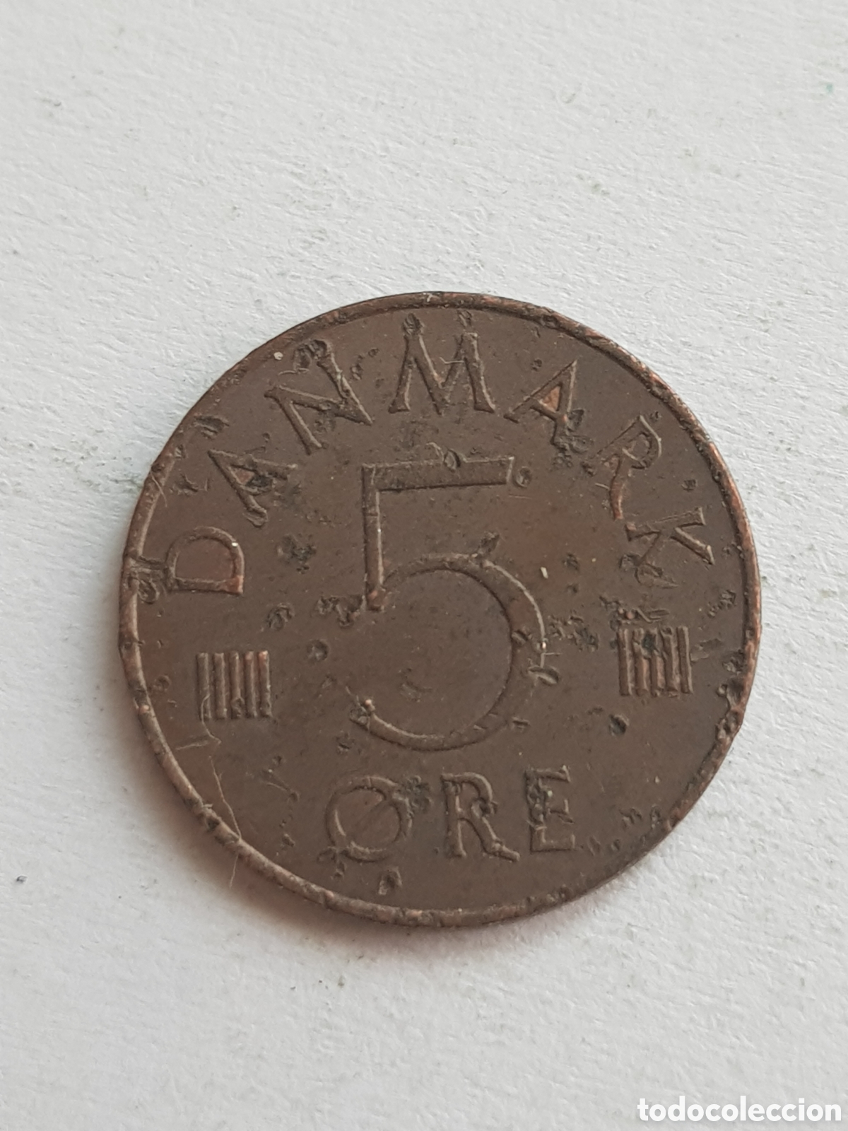 Monedas antiguas de Europa: 5 Ore 1985 Dinamarca Corona Krone - Foto 2