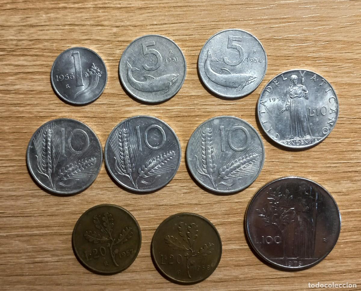 Alte M&uuml;nzen aus Europa: Lote de 10 monedas de Italia
