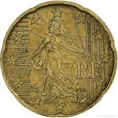 Monedas antiguas de Europa: [#1250909] FRANCIA, 20 EURO CENT, 2007, PARIS, MBC, LATÓN, KM:1411