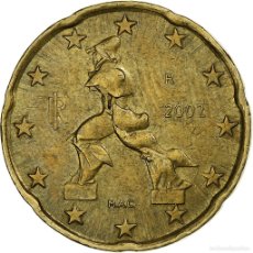 Monedas antiguas de Europa: [#1250911] ITALIA, 20 EURO CENT, BOCCIONI'S SCULPTURE, 2002, BC+, NORDIC GOLD, KM:214