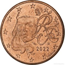 Monedas antiguas de Europa: [#1250917] FRANCIA, 5 EURO CENT, 2022, EBC, COBRE CHAPADO EN ACERO, GADOURY:3, KM:1284