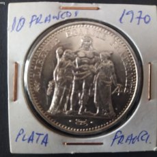 Monete antiche di Europa: 10 FRANCOS .FRANCIA 1970. PLATA
