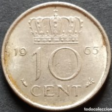 Monedas antiguas de Europa: MONEDA - PAÍSES BAJOS 10 CENT 1965