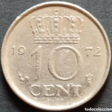 Monedas antiguas de Europa: MONEDA - PAÍSES BAJOS 10 CENT 1972