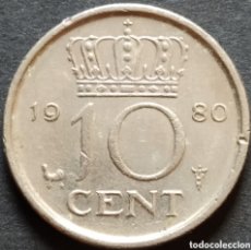 Monedas antiguas de Europa: MONEDA - PAÍSES BAJOS 10 CENT 1980
