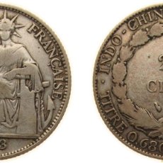 Monedas antiguas de Europa: FRENCH INDOCHINA FRENCH COLONY 1923 A 20 CENTS SILVER (.680) PARIS MINT (7109000) 5.4G VF KM 17.1