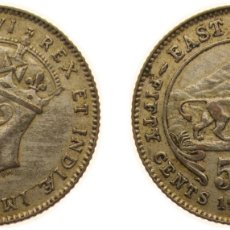 Monedas antiguas de Europa: EAST AFRICA BRITISH COLONY 1944 SA 50 CENTS - GEORGE VI BILLON (.250 SILVER) PRETORIA MINT (1000000