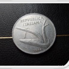 Monedas antiguas de Europa: ITALIA 10 LIRAS 1966