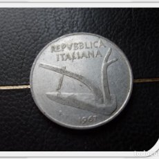 Monedas antiguas de Europa: ITALIA 10 LIRAS 1967