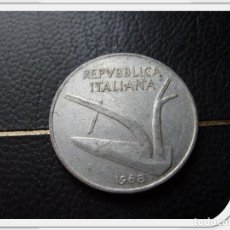 Monedas antiguas de Europa: ITALIA 10 LIRAS 1968