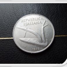 Monedas antiguas de Europa: ITALIA 10 LIRAS 1972