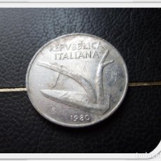 Monedas antiguas de Europa: ITALIA 10 LIRAS 1980