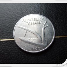 Monedas antiguas de Europa: ITALIA 10 LIRAS 1990