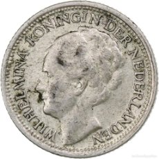 Monedas antiguas de Europa: [#1220165] PAÍSES BAJOS, WILHELMINA I, 10 CENTS, 1938, UTRECHT, PLATA, MBC, KM:163