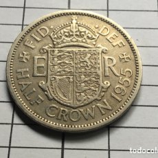 Monedas antiguas de Europa: Z-109 (G,BRETAÑA,,1/2 CORONA 1955 EN ESTADO CONSERVACIÓN MUY BUENA