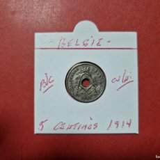 Monedas antiguas de Europa: BELGICA 5 CENTIMOS 1914 BC KM=67 (CUPRONIQUEL) BELGIE