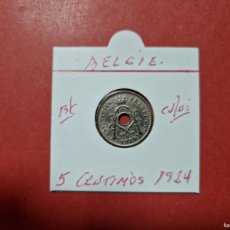 Monedas antiguas de Europa: BELGICA 5 CENTIMOS 1924 BC KM=67 (CUPRONIQUEL) BELGIE