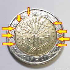 Monedas antiguas de Europa: MONEDA DE 2 EUROS € FRANCIA 2011 CON ERROR FALLO DE ACUÑACION