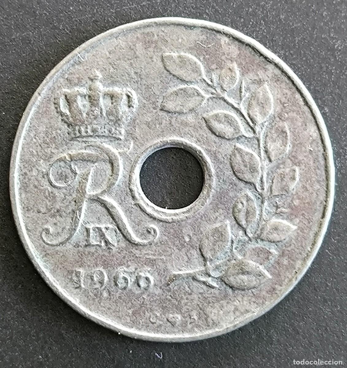 Monedas antiguas de Europa: Dinamarca 25 ore, 1966 - Foto 1