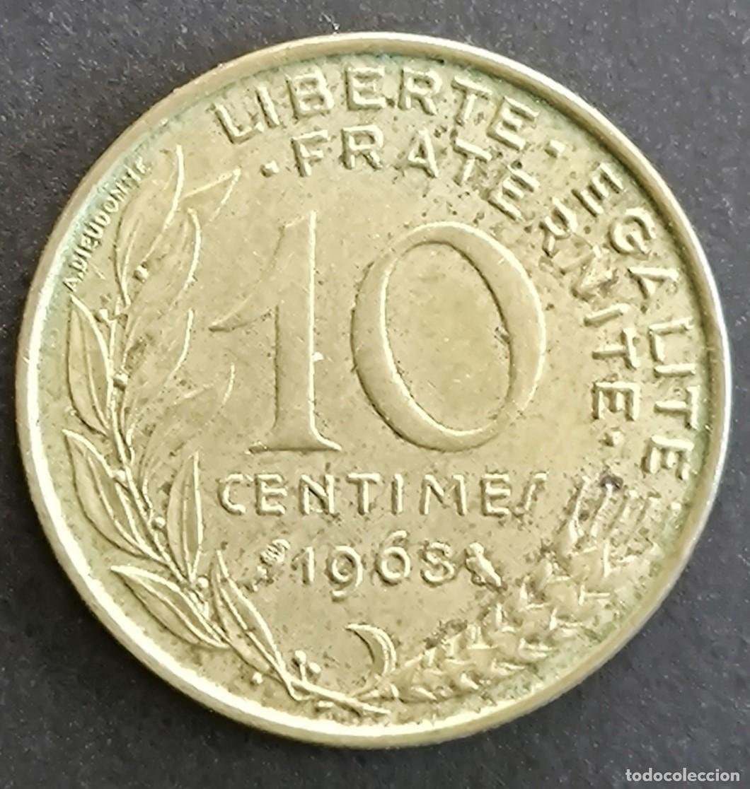 Monedas antiguas de Europa: Francia 10 c&eacute;ntimos, 1968 - Foto 1