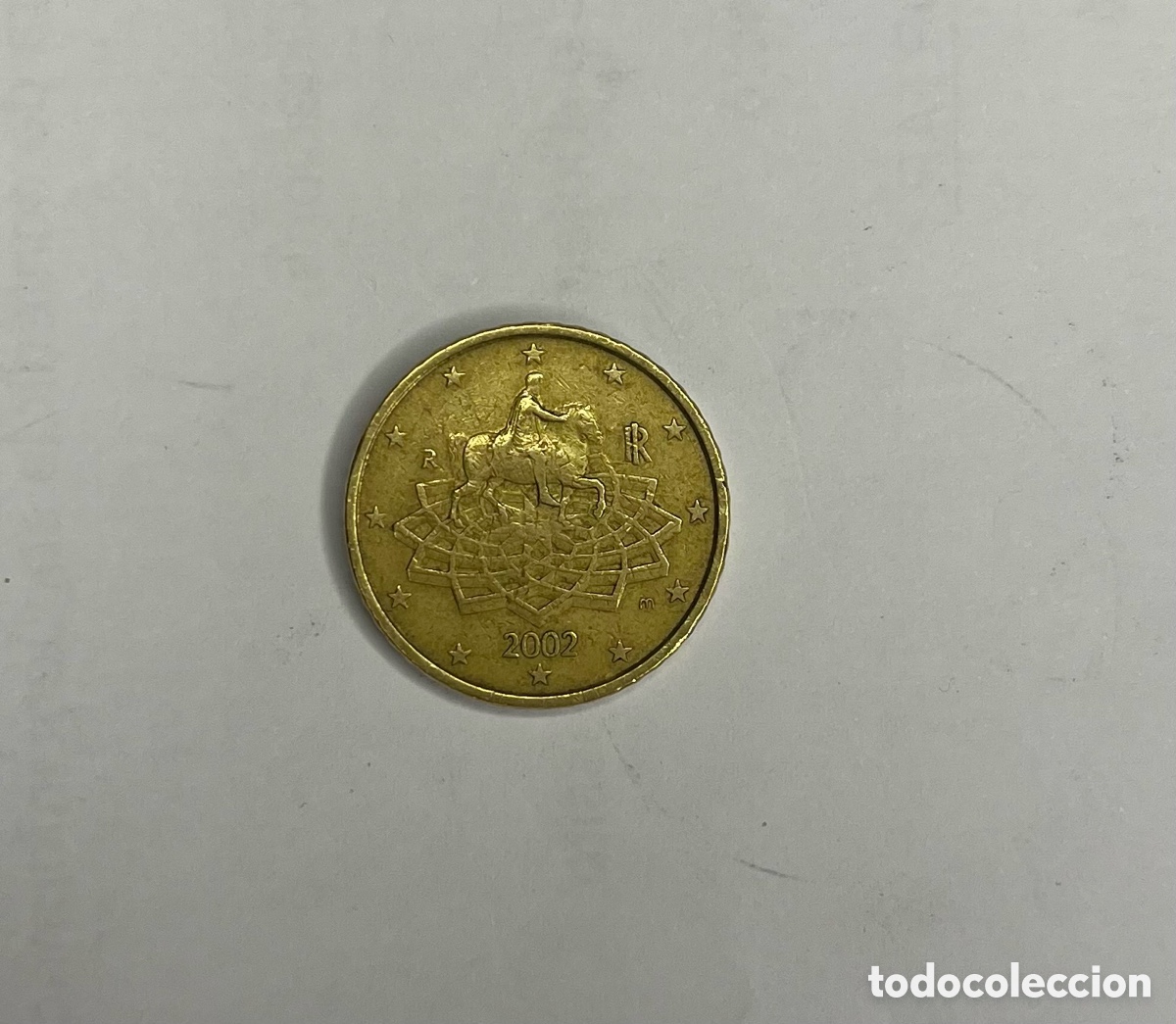 Monedas antiguas de Europa: Moneda de 50 cent Italia 2002 - Foto 2
