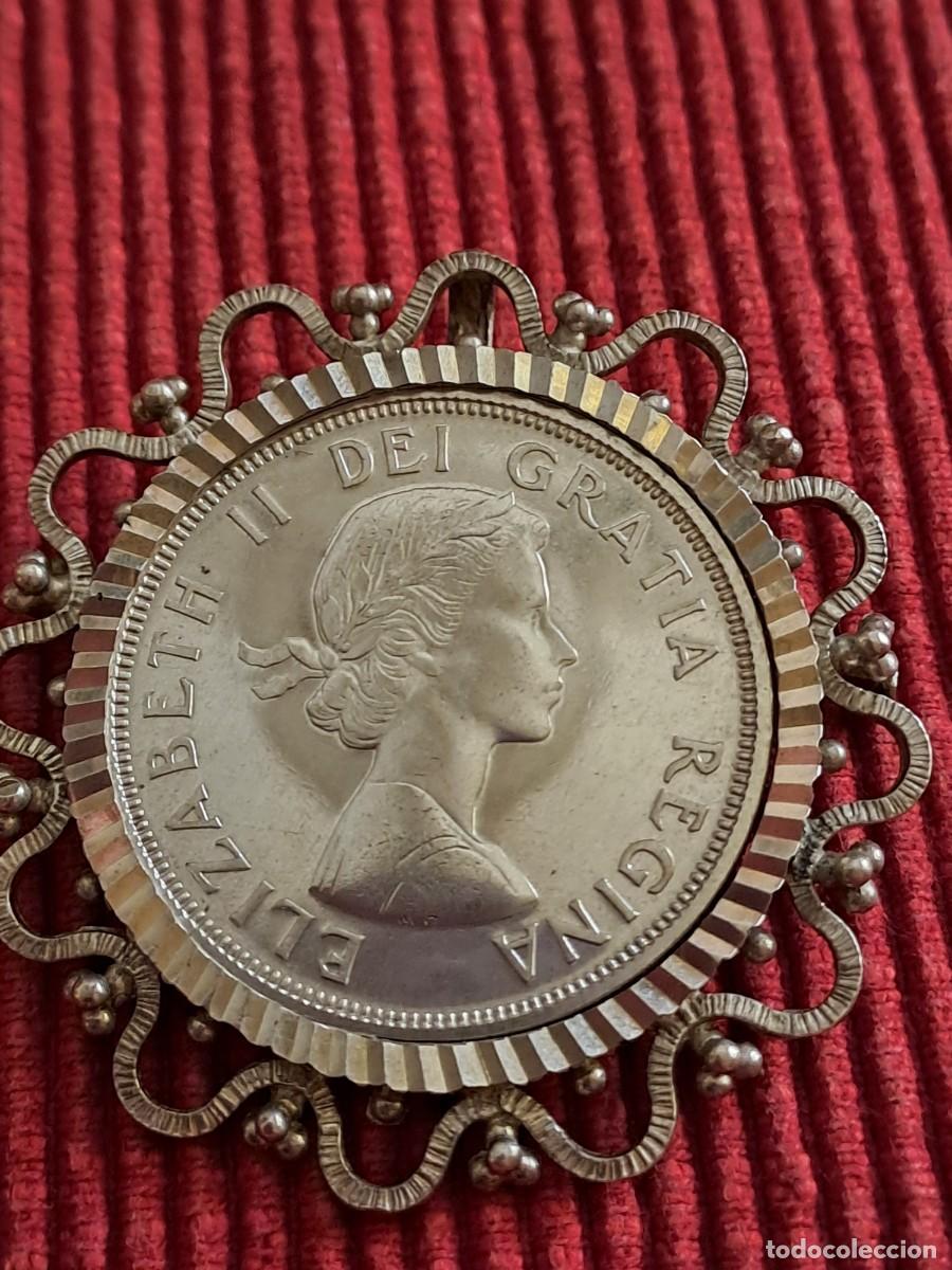 Monedas antiguas de Europa: ANTIGUO BROCHE MONEDA PLATA - Foto 3