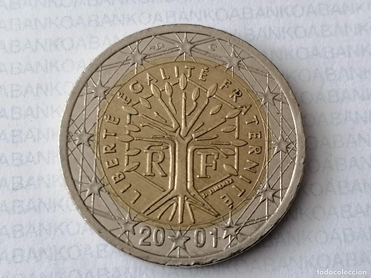 Monedas antiguas de Europa: Moneda, Francia, 2 &euro; , 2001, MBC+ - Foto 1