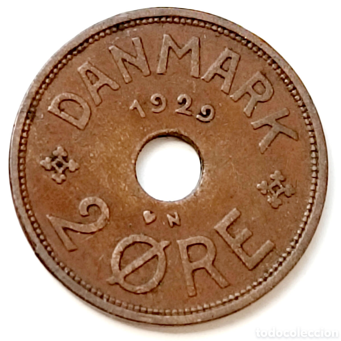 Monedas antiguas de Europa: Dinamarca, 2 Ore de 1929 - Foto 1