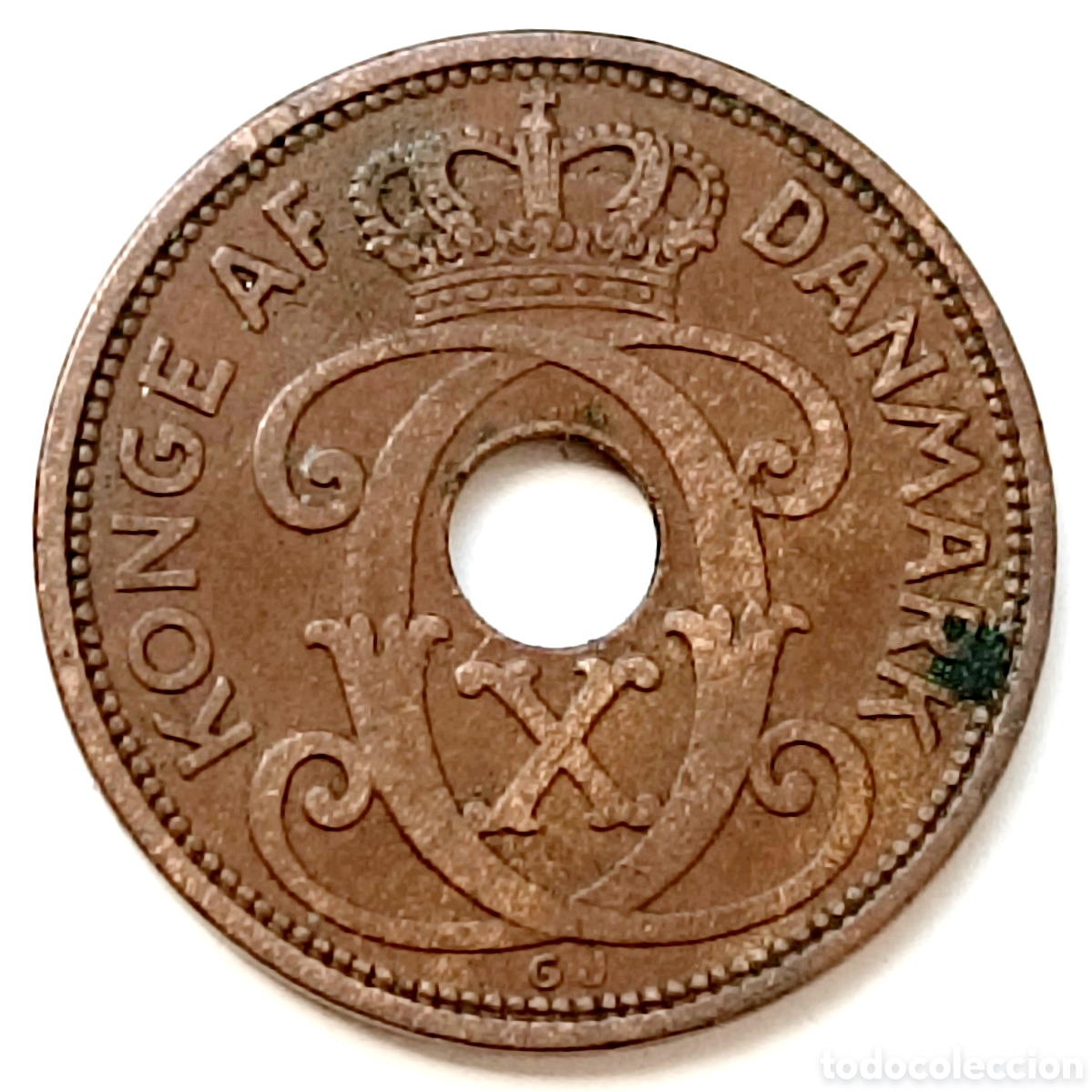 Monedas antiguas de Europa: Dinamarca, 2 Ore de 1929 - Foto 2