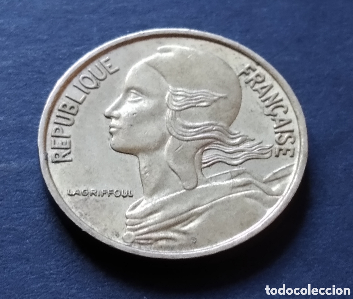 Monedas antiguas de Europa: MONEDA - FRANCIA 5 CENTIMOS 1968 - Foto 4