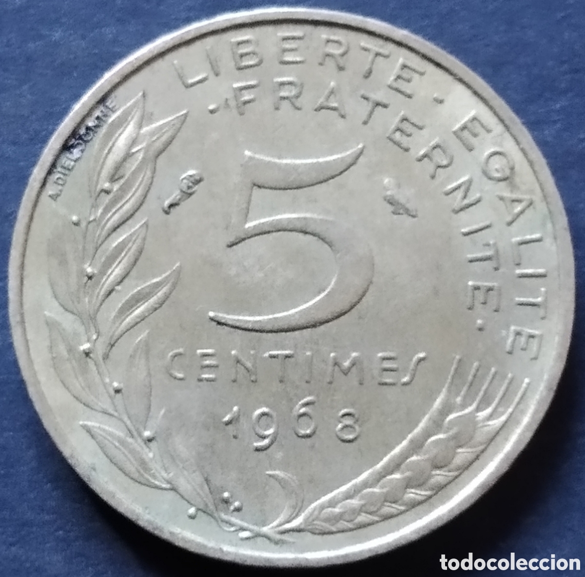 Monedas antiguas de Europa: MONEDA - FRANCIA 5 CENTIMOS 1968 - Foto 1