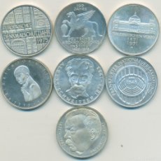 Monedas antiguas de Europa: ALEMANIA FEDERAL - LOTE 7 MONEDAS DE 5 MARCOS. TODAS DE PLATA.