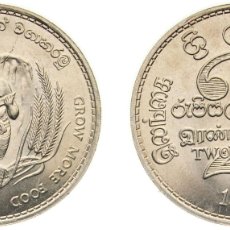 Monedas antiguas de Europa: SRI LANKA BRITISH CEYLON COLONY 1968 2 RUPEES - ELIZABETH II (FAO) COPPER-NICKEL ROYAL MINT (TOWER