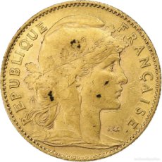 Monedas antiguas de Europa: [#1159399] FRANCIA, 10 FRANCS, MARIANNE, 1909, PARIS, ORO, MBC, GADOURY:1017, KM:846