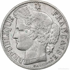 Monedas antiguas de Europa: [#1220294] FRANCIA, 50 CENTIMES, CÉRÈS, 1887, PARIS, PLATA, MBC, GADOURY:419A, KM:834.1