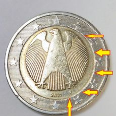 MONEDA 2 EUROS Conmemorativa 2015 Alemania,Con Error De Acuñación. EUR MONEDA 2 EUROS Conmemorativa 2015 Alemania,Con Error De Acuñación. EUR