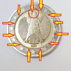 Eurocent de Alemania - error de acuñacion Eurocent de Alemania - error de acuñacion